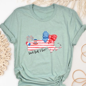 Massachusetts USA Flag T-Shirt: MA State Travel Souvenir