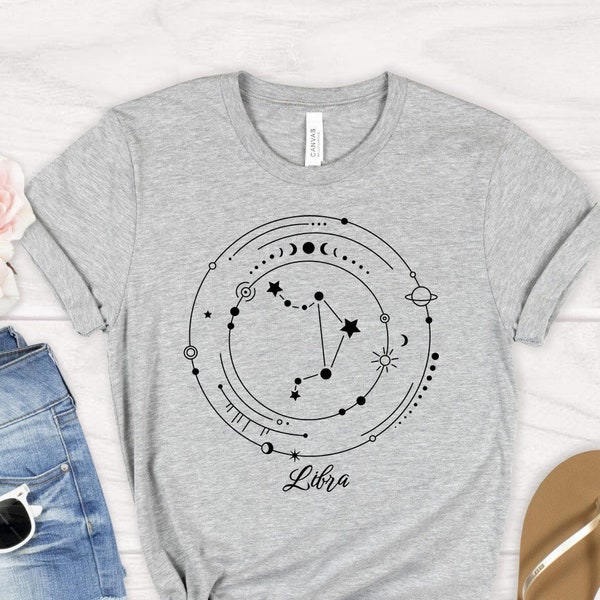 Libra Shirt, Libra Gift, Zodiac Shirt, Astrology Tshirt, Horoscope T-shirt, Zodiac Sign Tee, Libra Sign, Libra Birthday Gift, Women Shirt