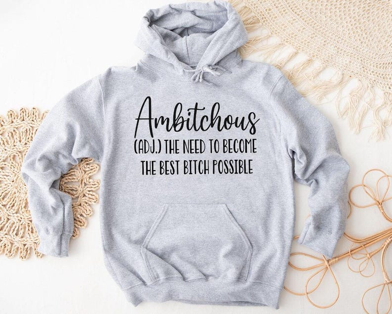 Ambitchous Sweatshirt: Funny Crewneck, Empowerment Gift image 5