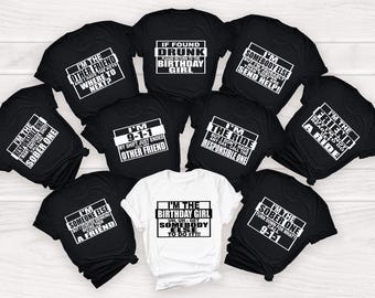 Funny Birthday Girl Shirt: If Found Drunk, Group Party Tee