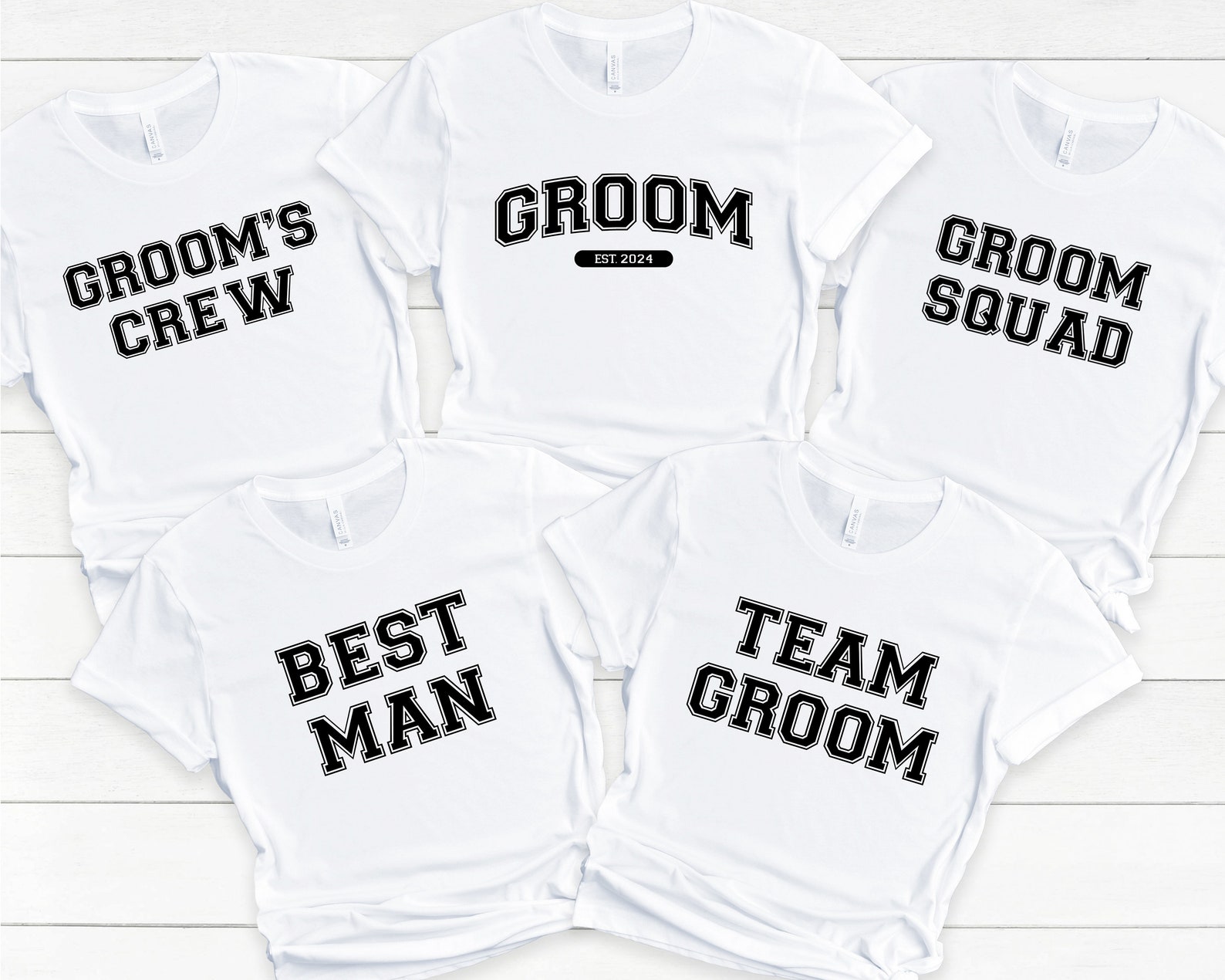 Groom Squad Wedding Party Best Man T-Shirt Team Tee Shirt
