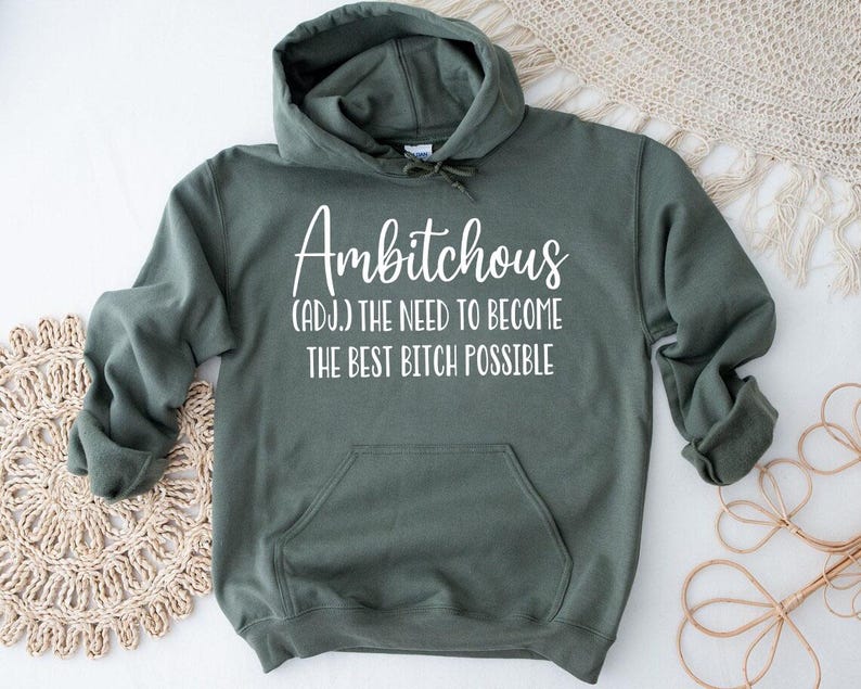 Ambitchous Sweatshirt: Funny Crewneck, Empowerment Gift image 2