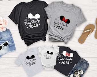 Disney Family Vacation 2026 Shirt, Magical Kingdom Tees, Family Trip Shirts, Disney Group T-Shirt, Family Squad Tops, Disneyworld Team Shirt