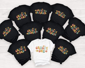 Groovy Family Matching Birthday Shirts: Retro Party Tees
