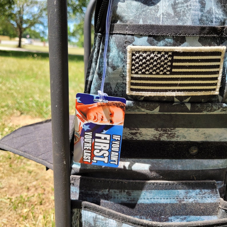 Disc Golf Custom Printed Ricky Bobby Bag Tag Luggage Tag Etsy