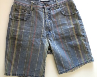 NWT Vince Mixed Stripe Printed Silk Shorts Black//Ivory Size XSmall