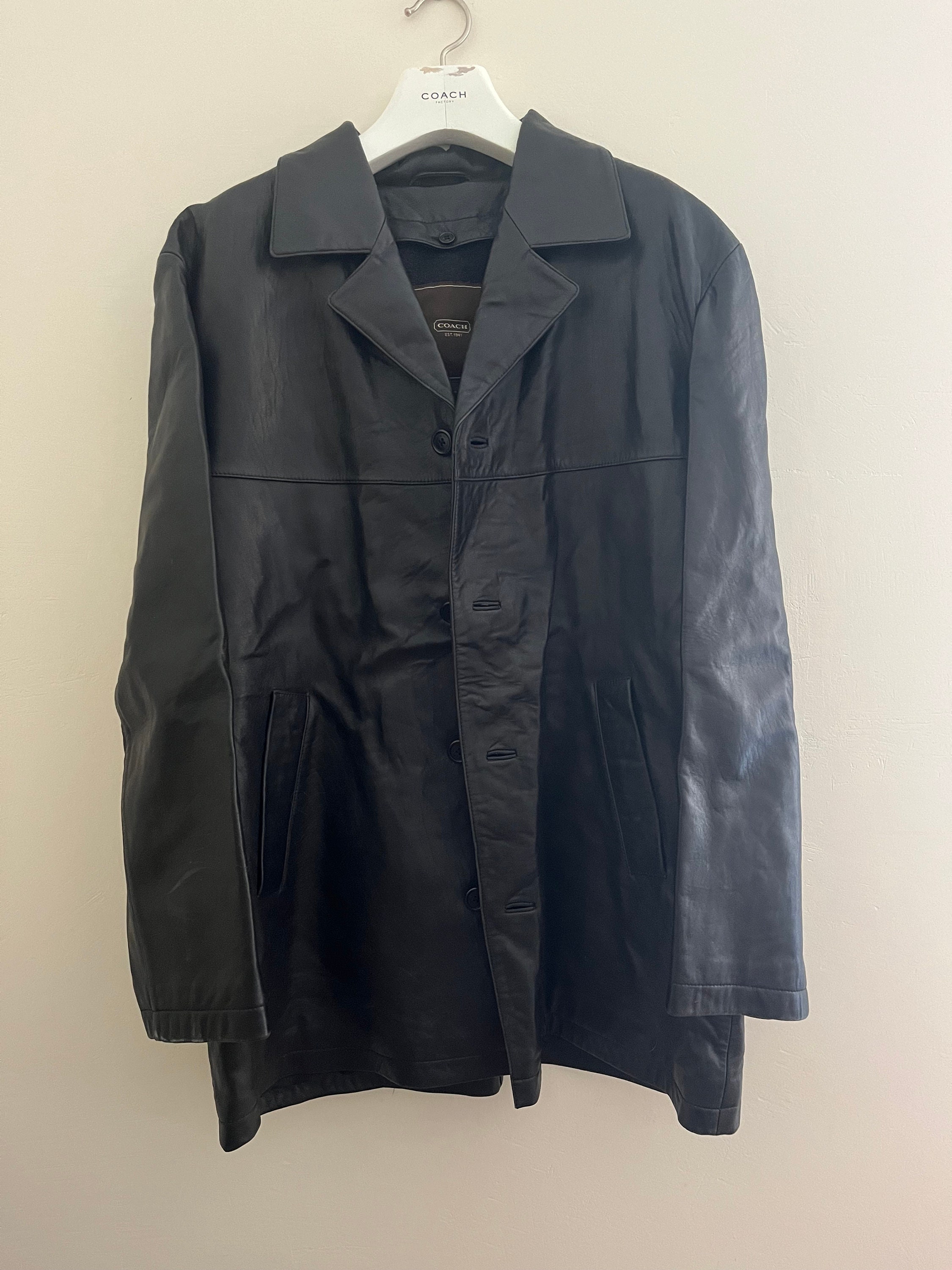 Vintage Coach Leather Jacket - Etsy