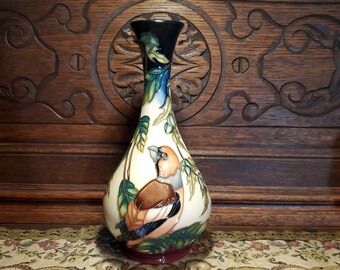 Artist Signed Moorcroft Ingleswood Vase LN by Phillip Gibson 2004 Design 80/9 NM