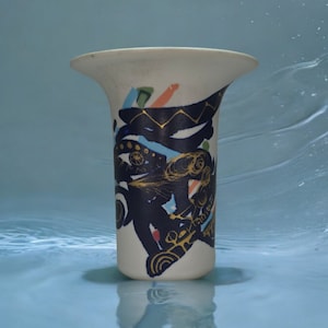 Gilbert Portanier Designed Vase by Rosenthal of Germany Alta Mira Design