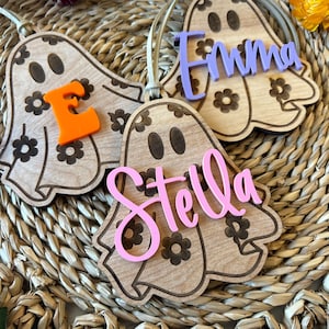 Personalized Boo Tag, Ghost Tag, Halloween Bag Tag, Halloween Basket Tag, Boo Bag, Custom Basket Tag, Retro Ghost Tag, Trick-or-Treat Tag