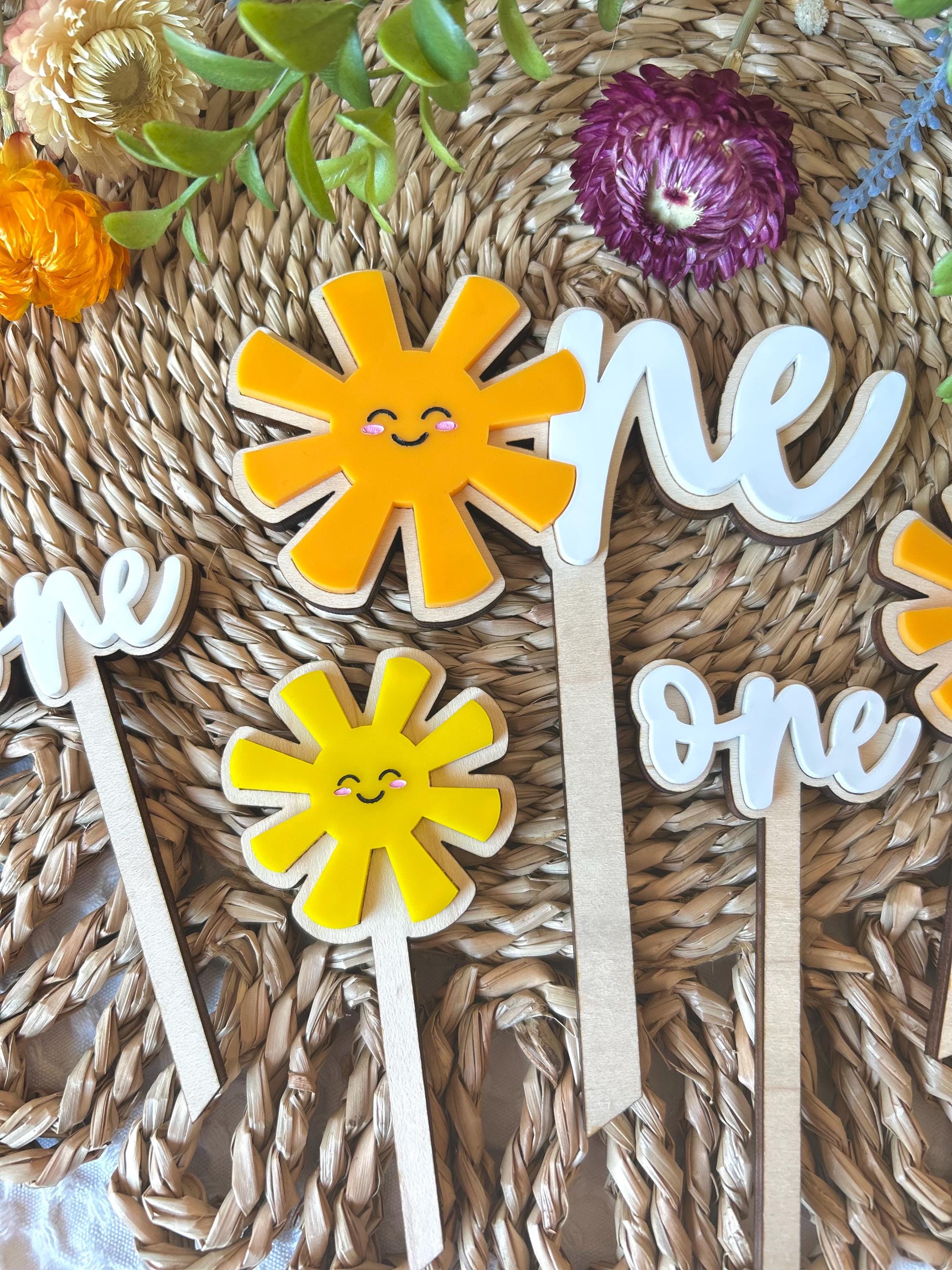Sun Cake Topper, One Cute Beach Babe Cake Topper, First Trip Around the ...