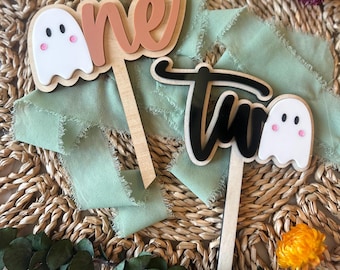 Spooky One Cake Topper, Two Spooky Cake Topper, First Boo Day, First Birthday Decor, Halloween Birthday Party Decorations, Smash Cake Topper