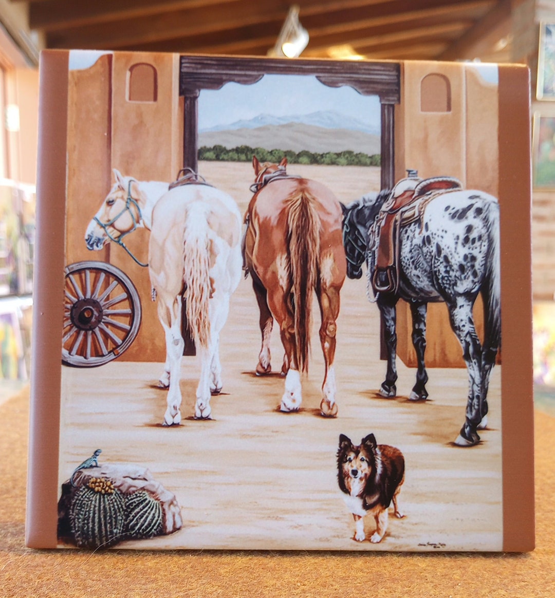 Art Tile let's Ride in 3 Sizes Direct From the - Etsy