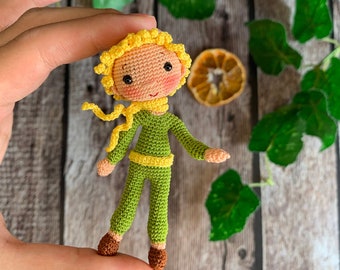 手作りかぎ針編みの星の王子さま人形：完成したぬいぐるみ - Etsy 日本