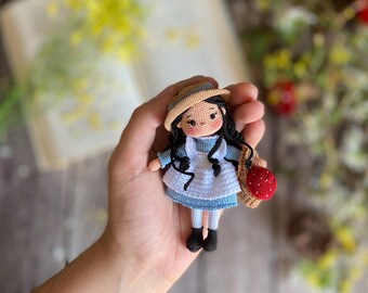 Amigurumi Diana Barry Doll, Anne of Green Gables Miniature (11 cm)