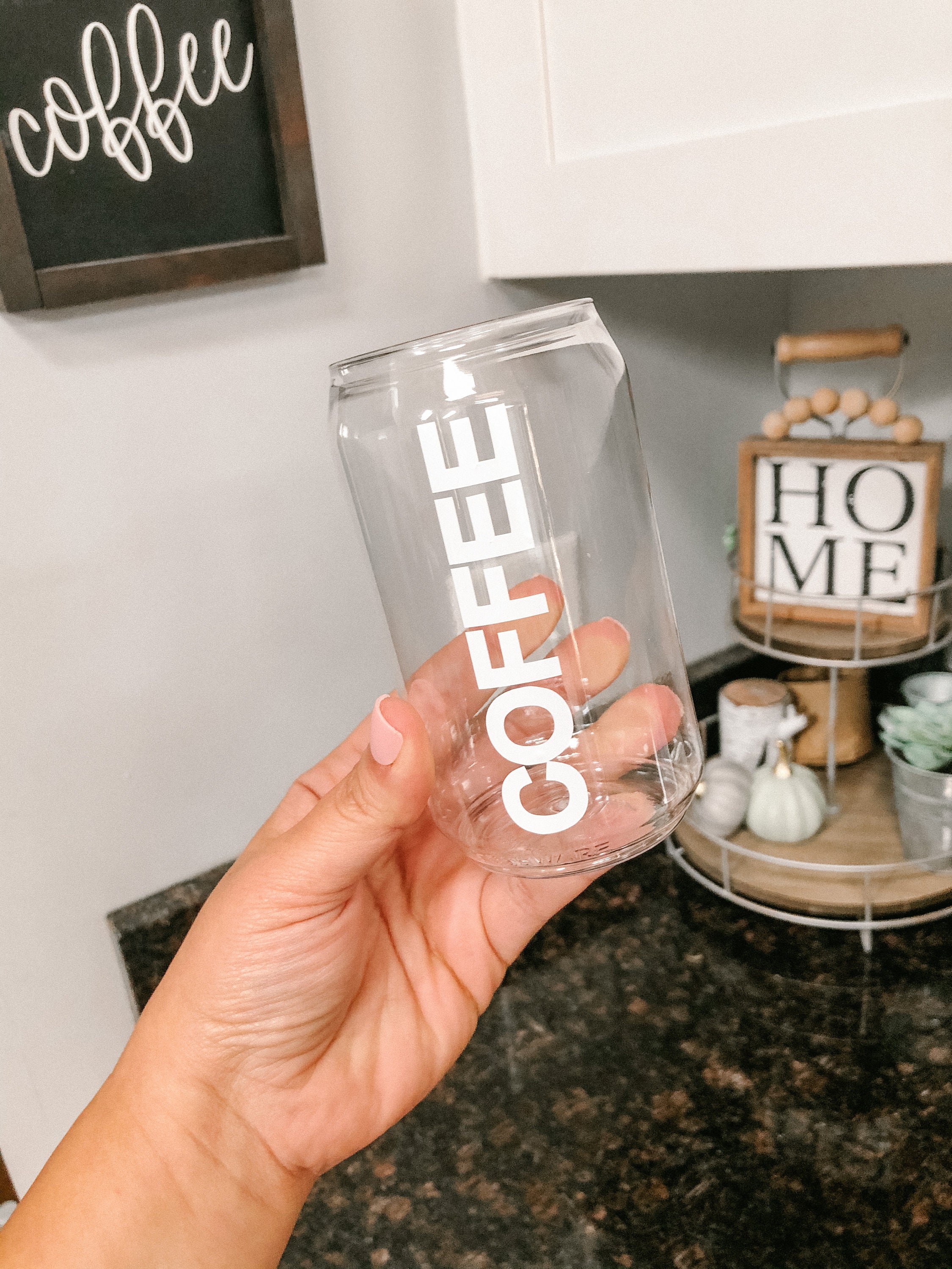 Donut Glass Glass Can Cups Glass Cups Coffee & Tea Soda Cup Glass Drinkware  Beer Can Glass Aesthetic Cup 