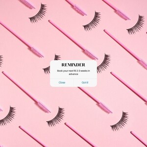 Lash Technician/Lash Artist Reminder Posts for Instagram
