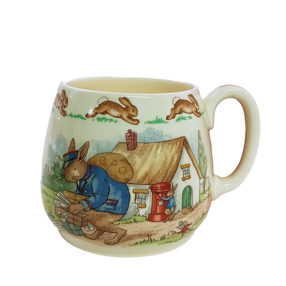 Royal Doulton Bunnykins Child Mug Postman Delivers and Bunny Etsy