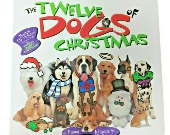The Twelve Dogs Of Christmas By Emma Kragen The Twelve Dogs of Christmas Board Book by Emma Kragen Fun | Etsy