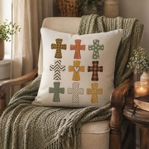 Western Christian Cross Clipart Rustic Faith Graphics Religious PNG Design Collection Country Gospel Artwork Digital Download Distressed Cross Patterns Leopard Print Buffalo Plaid Wood Grain Texture Autumn Colors Sublimation Ready Home Decor Throw Pillow Crafting Christian Gift Idea