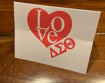 Delta Sigma Theta/Thank You Card/DST/Sorority Note Card/Notecard (Blank)