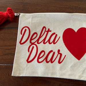Delta Sigma Theta gift, toiletry bag