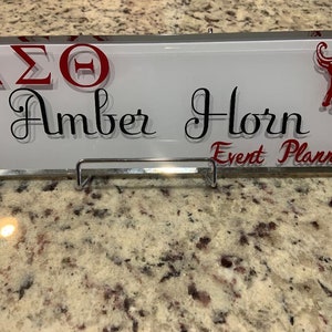 Delta Sigma Theta Personalized Name Plate