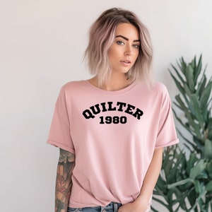 Retro Quilter Shirt, 1980 Quilter Sewing T-Shirt, Funny Quilting Shirt, Funny Quilter Gift, Gift for Quilter