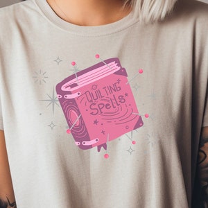 Quilting Spell Book Shirt, Quilter Sewing T-Shirt, Funny Quilting Shirt, Funny Quilter Gift, Gift for Quilter, Fall quilting shirt,Halloween