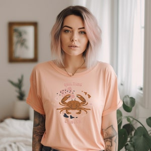 Camicia trapuntata per il cancro, t-shirt da cucito, camicia trapuntata divertente, regalo divertente per quilter, regalo per quilter, regalo di vacanza carino per quilter
