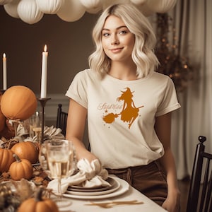 Sewing Witch Halloween Shirt, Quilter Sewing T-Shirt, Funny Quilting Shirt, Gift for Quilter, Fall quilting shirt,Halloween