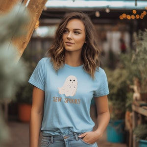 Halloween Sewing T-Shirt, Sew Spooky Shirt, Sewing TShirt, Funny Quilting Shirt, Funny Quilter Gift, Sewing Gift, Cute Ghost
