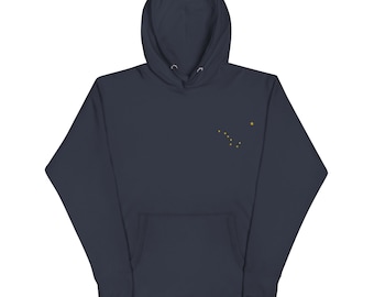 State of Alaska Flag Embroidered Unisex Hoodie, Airways Apparel