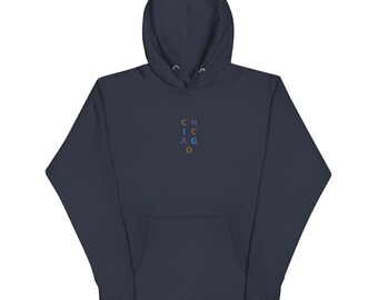 City of Chicago Embroidered Unisex Hoodie, Airways Apparel