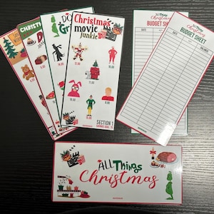 All Things Christmas Savings Challenge | 35 PCS | Holiday Savings | A6 Envelope Inserts | Savings Challenges Bundle | A4 PDF Downloadable