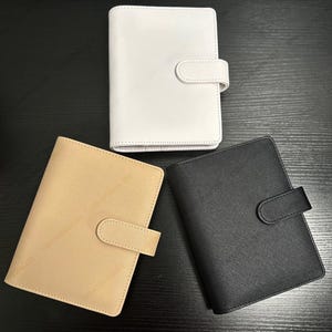 IMPERFECT A6 Millie-Rose Binder | Soft Saffiano Leather Binder | Epi Leather Wallet | Cash Envelope System | A6 Gold 6-Ring Budget Binder