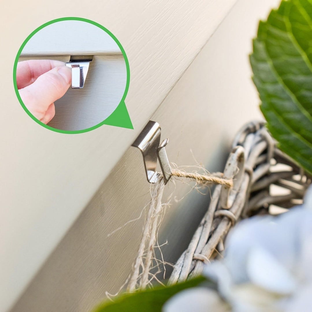 2 Low Profile JMT Vinyl Siding Hook Hangers, Outdoor Hook, Siding