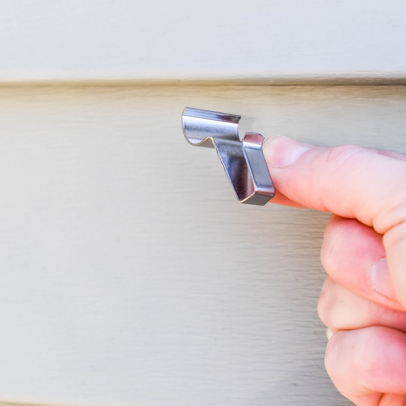 6 PC Low Profile JMT Vinyl Siding Hook Hangers, Outdoor Hook, Siding