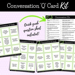 Cartões de conversa, coleção de histórias de vida, download instantâneo, atividade para demência, cuidado significativo e centrado na pessoa