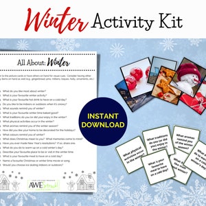 Atividade de inverno, PDF para impressão, Jogos de reminiscências, Combinação e classificação de memória, Cuidados com demência, Montessori