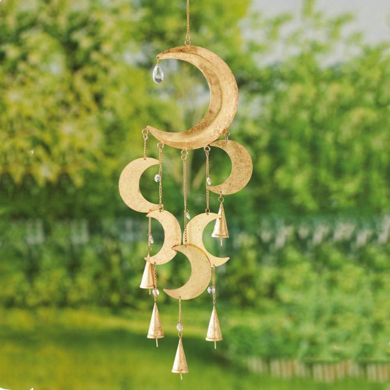 Crystal Moon Wind Chime image 1