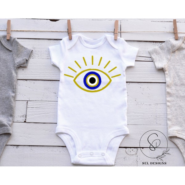 Evil Eye Nazar Baby Romper