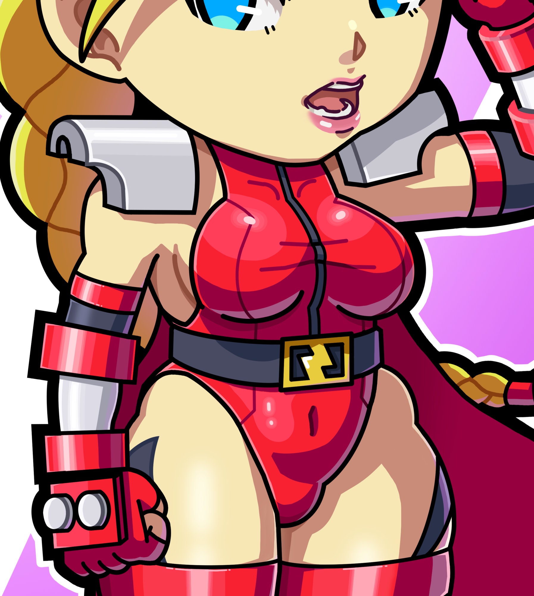 Street Fighter Stickers Cammy SF6 Chibi 