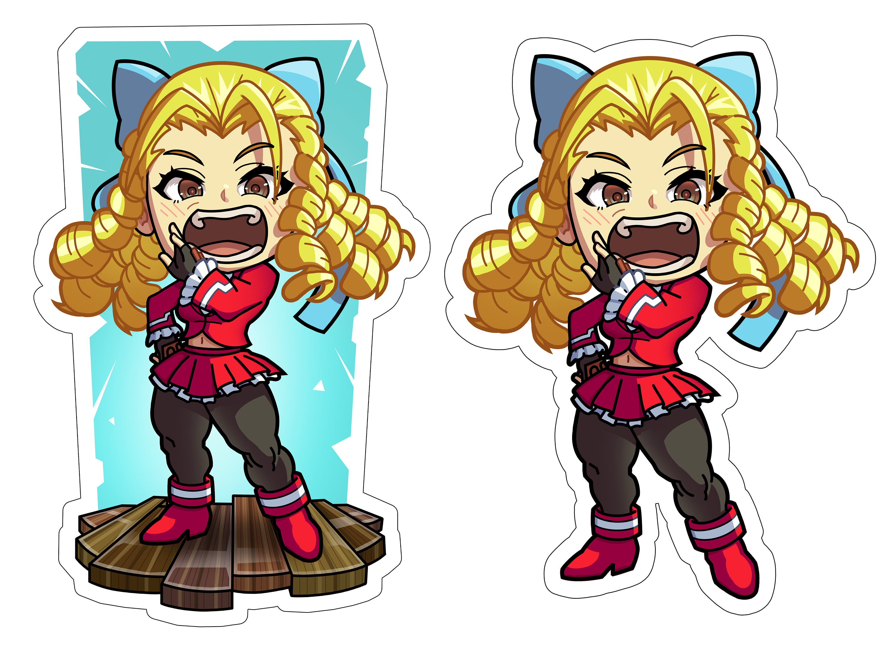 SF6 Chibi Zangief Die Cut Sticker - Kanme Studios's Ko-fi Shop