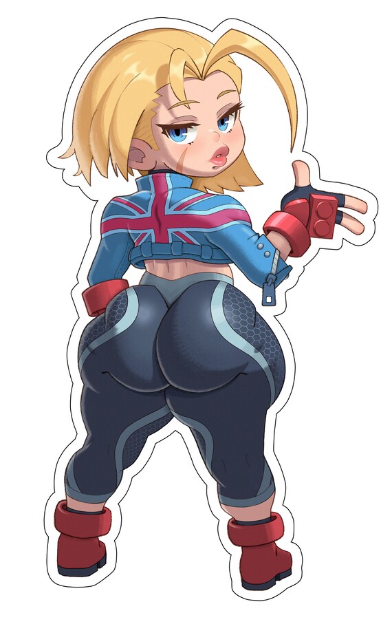 Cute Chibi Cammy SF6 T-Shirt - Video Games Lover - Sticker