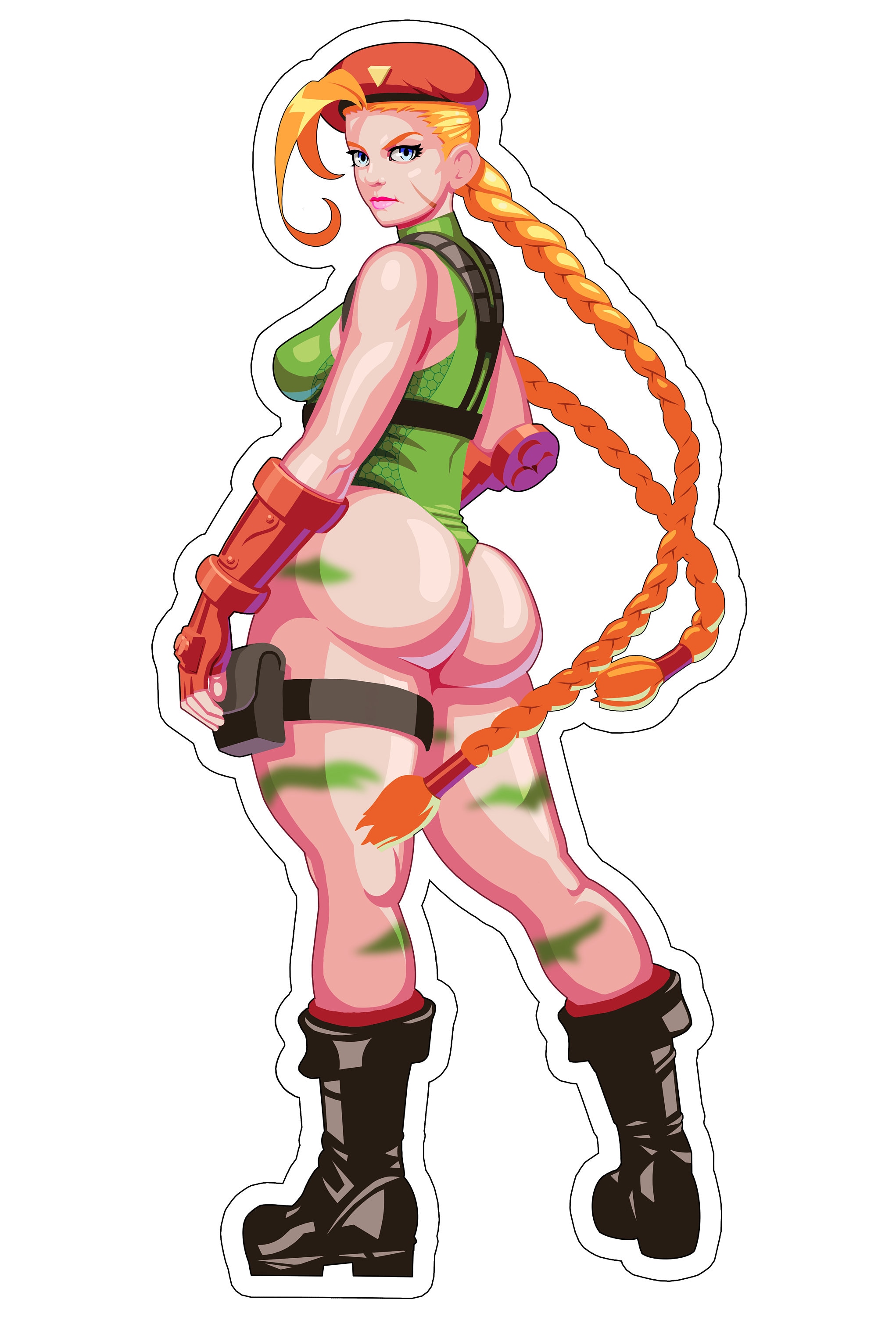 SF6 Cammy stretch Sticker for Sale by jpegarts