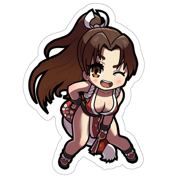 King of Fighters Stickers - Mai Chibi