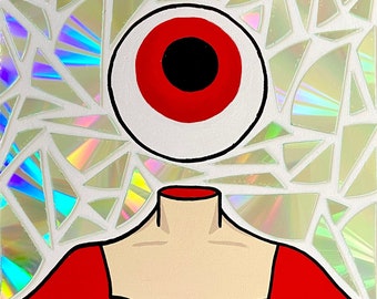 Red Eye Original Pop Art Painting