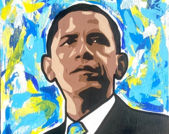 Barack Obama 44th President Original Pop Art Painting