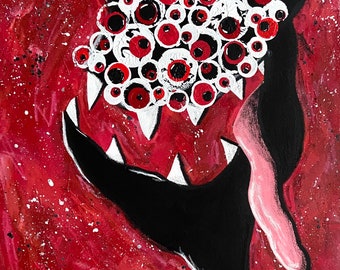 Devilish Smile Original Painting